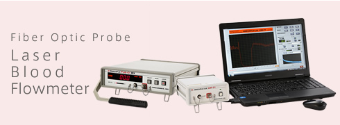 Fiber Optic Probe Laser Blood Flowmeter