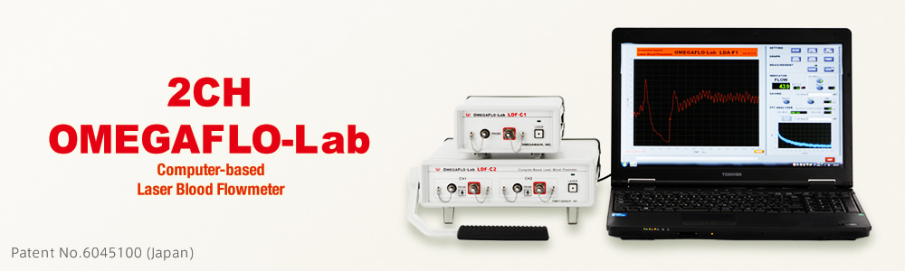 Computer-based Laser Blood Flowmeter OMEGAFLO-Lab